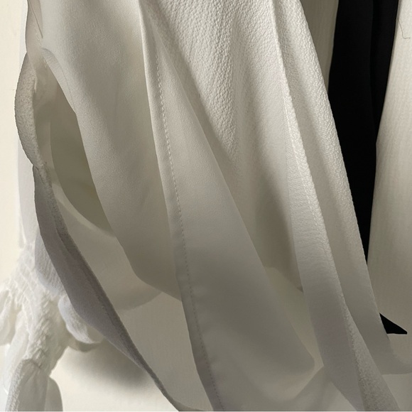 Cece Collared Lined Blouse L - Picture 4 of 6